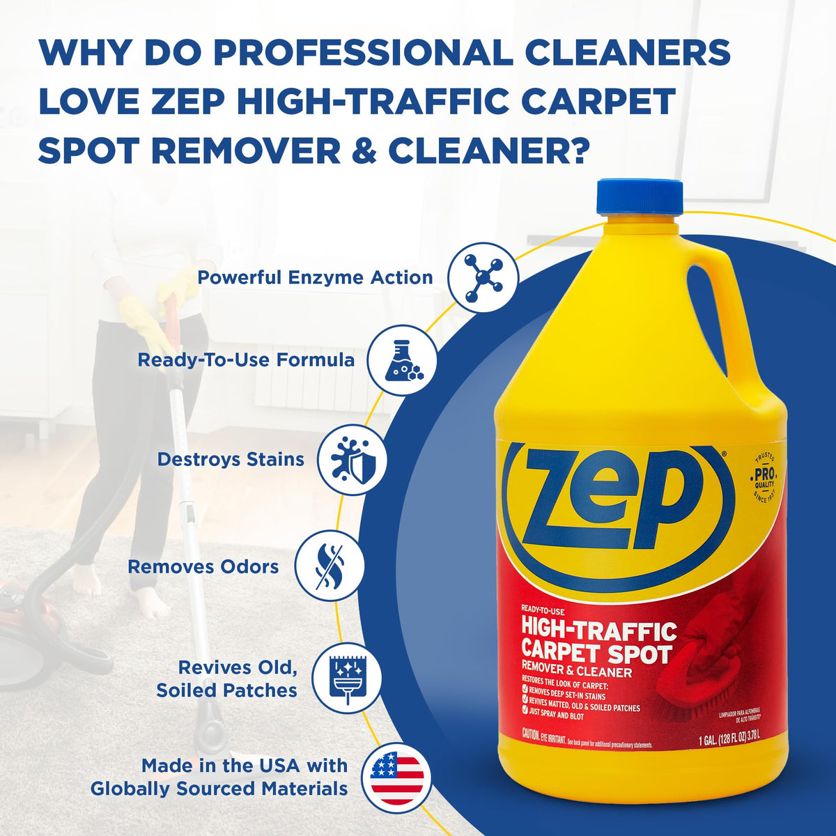 High Traffic Carpet Cleaner (512 Fl Oz) - ModHome Supplies