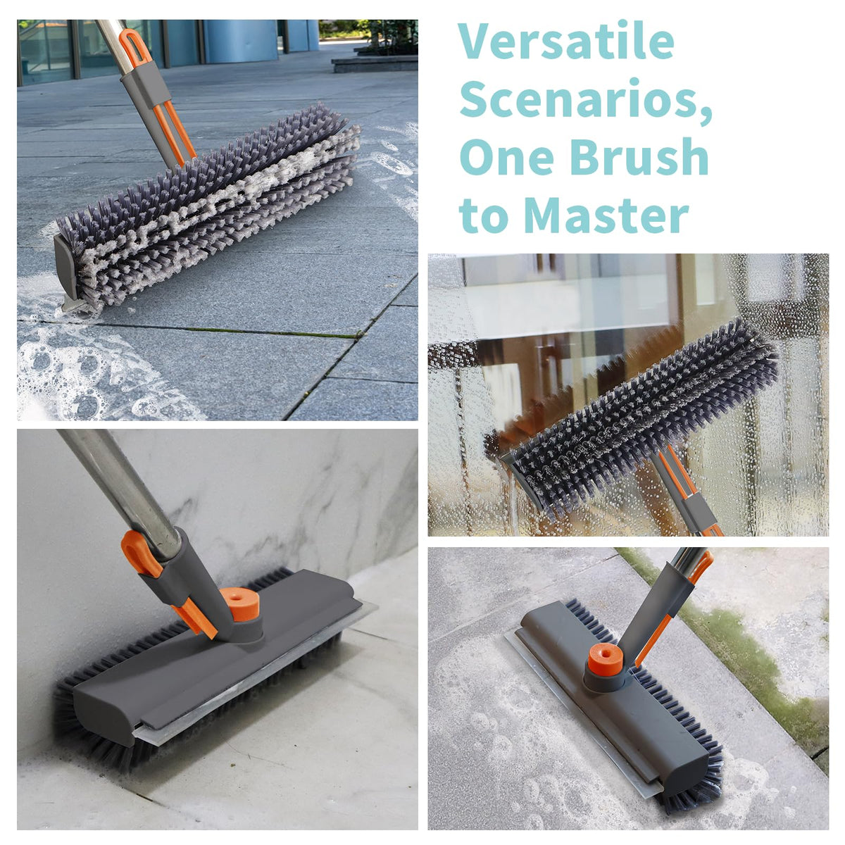 Floor Scrub Brush with Long Handle