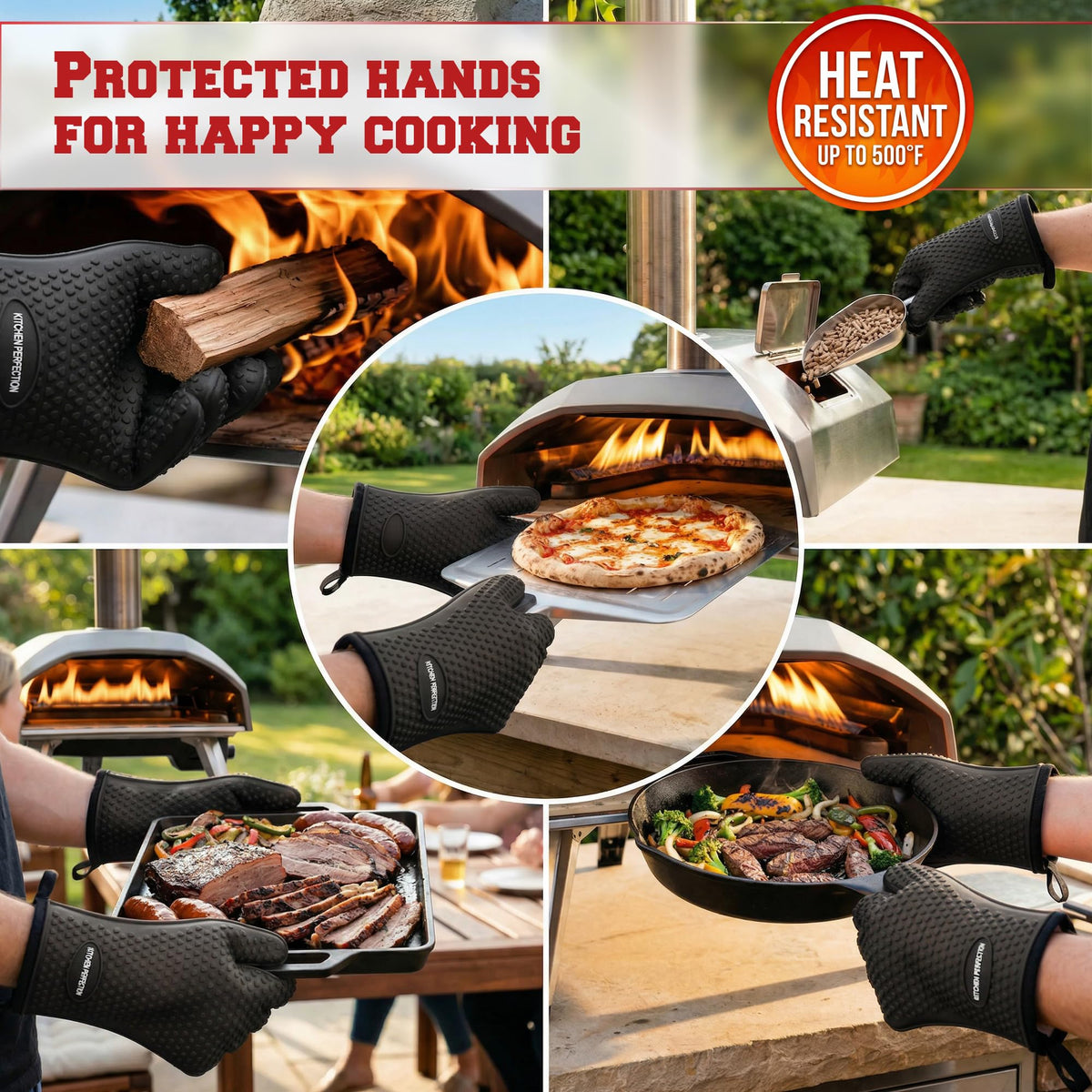 Silicone Pizza Oven Gloves
