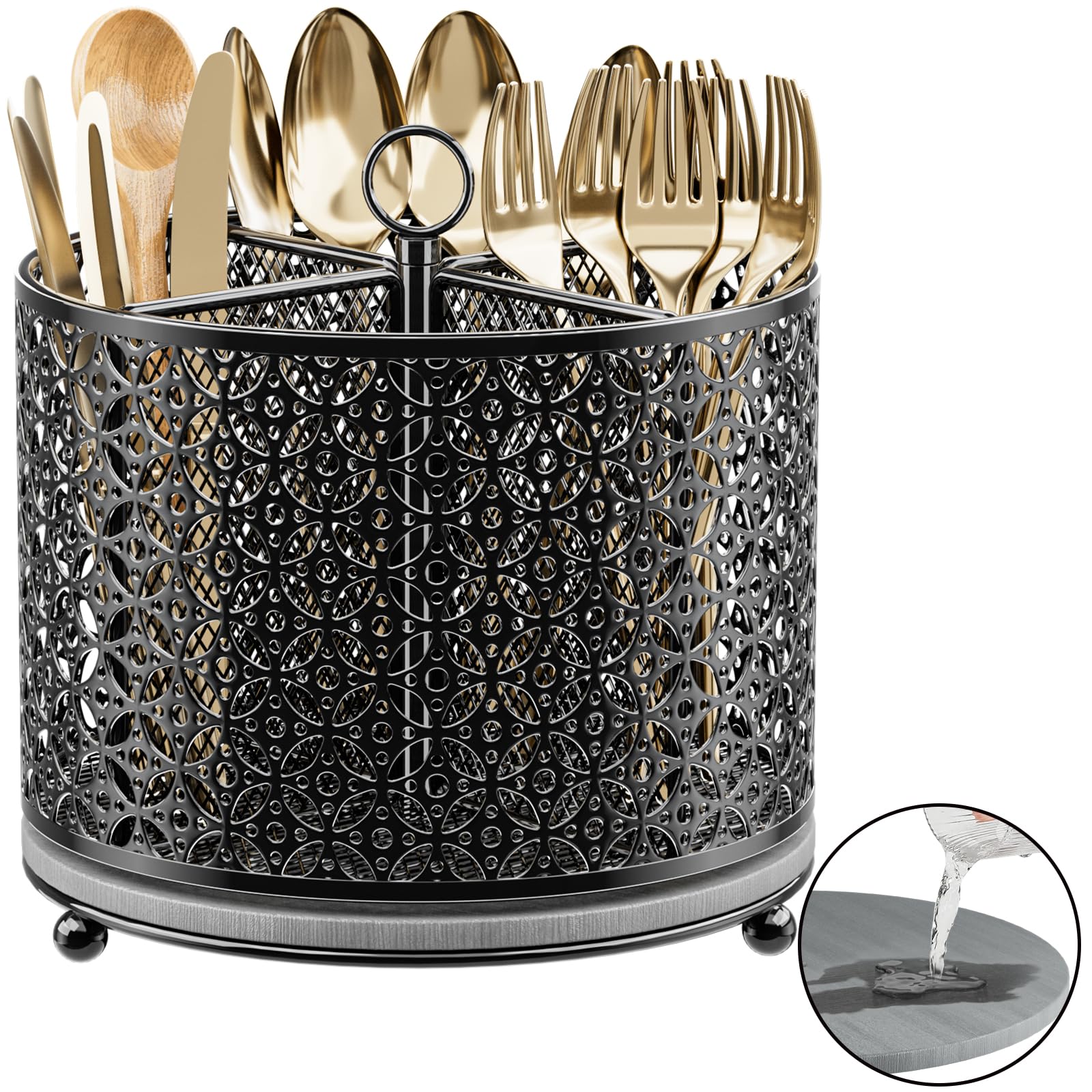 360° Rotating Kitchen Utensil Holder