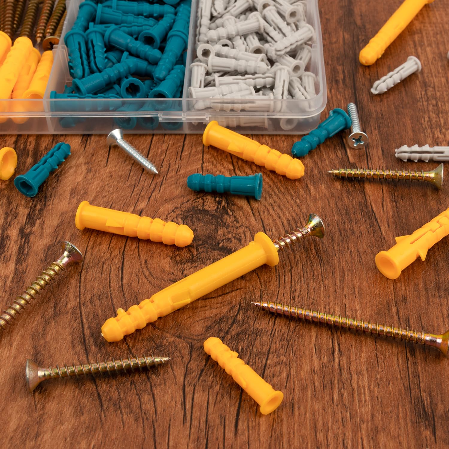 Drywall Anchors and Screws Assortment Kit 270PCS