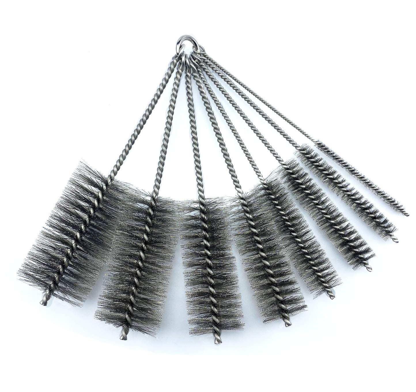Pipe Cleaning Brush Set Stainless Steel Bristles