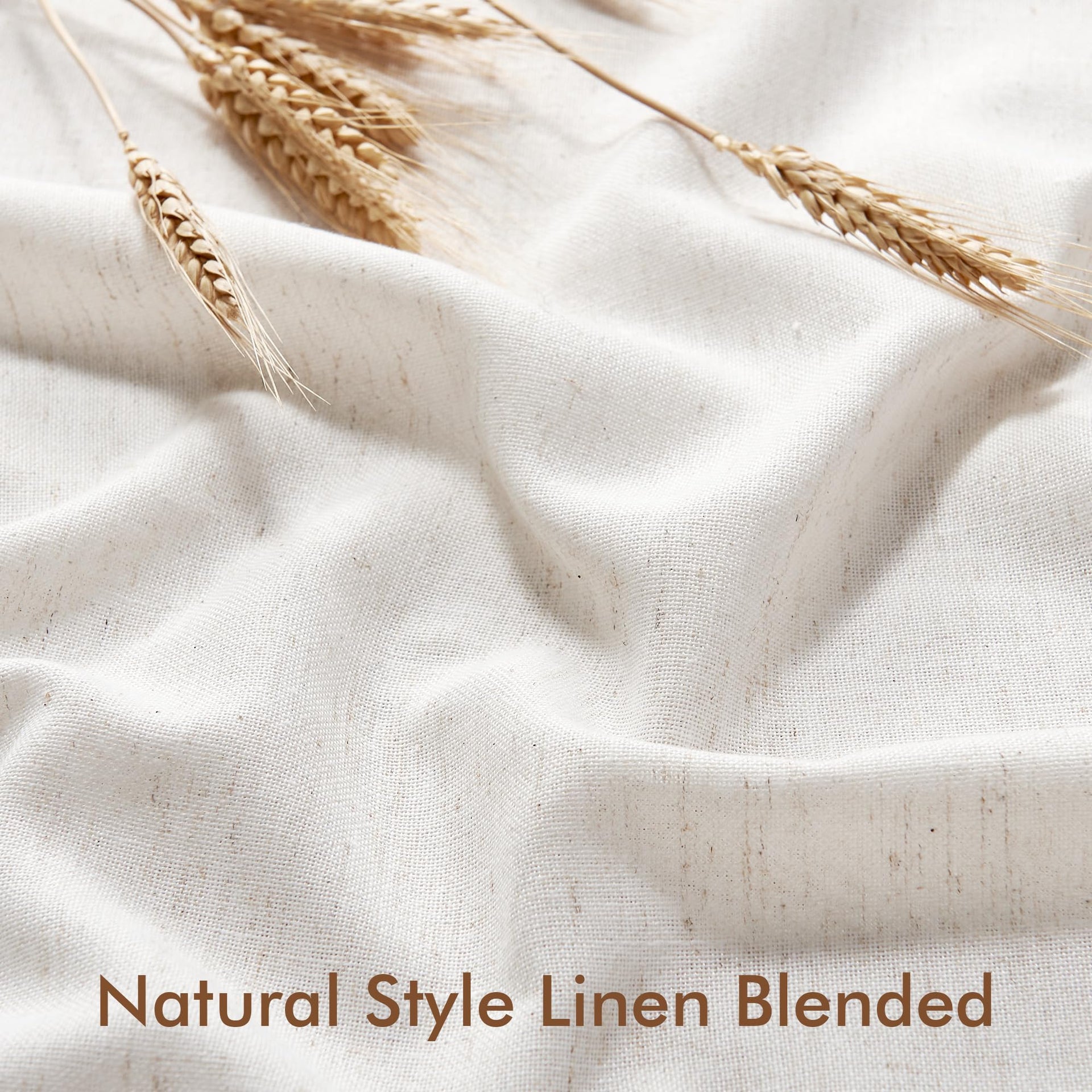 Linen Door Curtains for Boho Farmhouse Sliding Patio Door