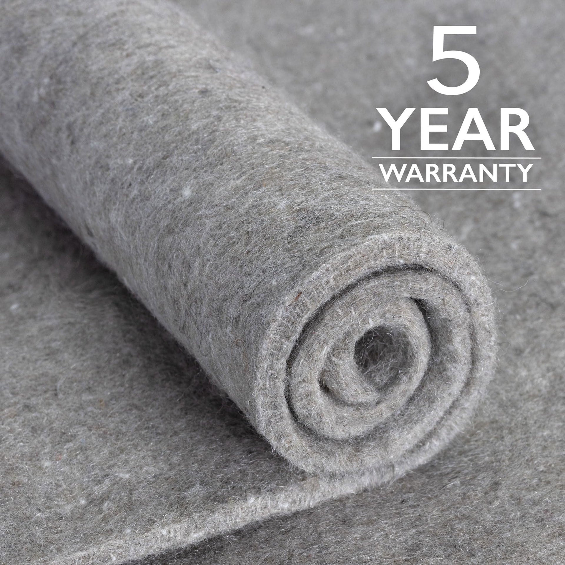 Eco-Plush - 8'10" x 11'10" - 3/8" Thick - 100% Felt - Extra Cushioned Rug Pad - Available in 3 Thicknesses, Many Custom Sizes