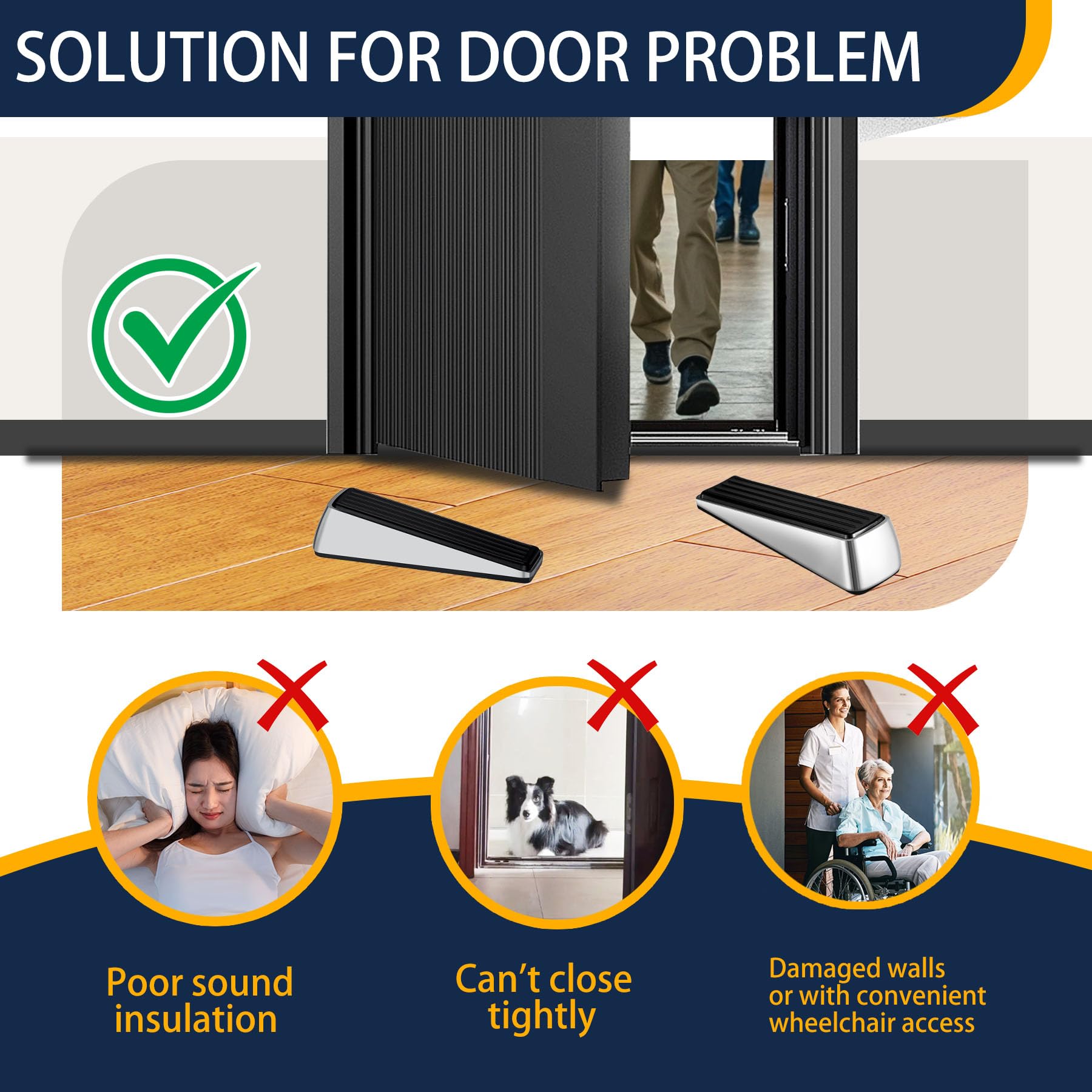Door Stopper for Bottom of Door