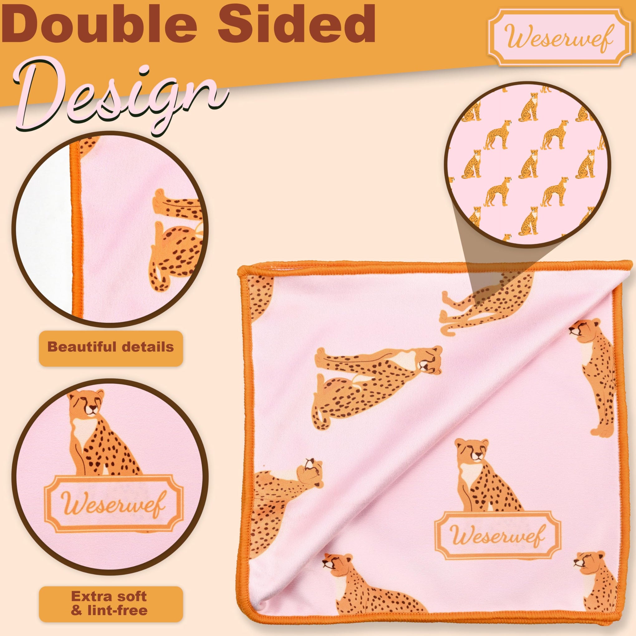 Design Microfiber Glasses Cleaning Cloth