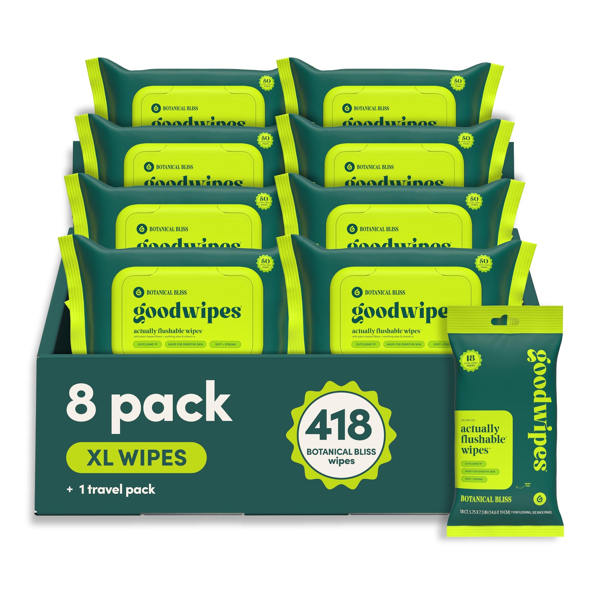 Flushable Wipes (418 Count)