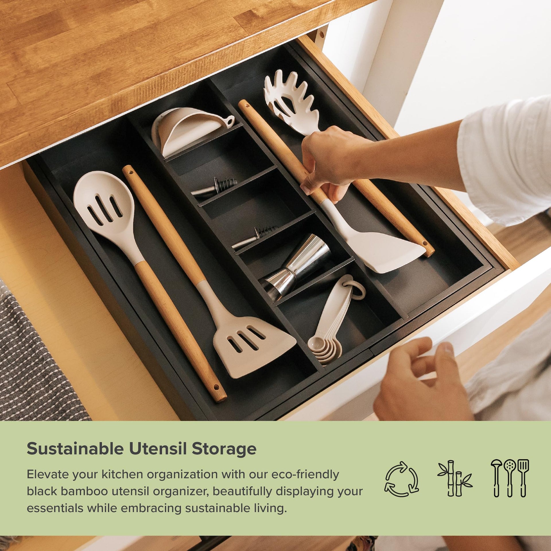 Utensil & Junk Drawer Organizer