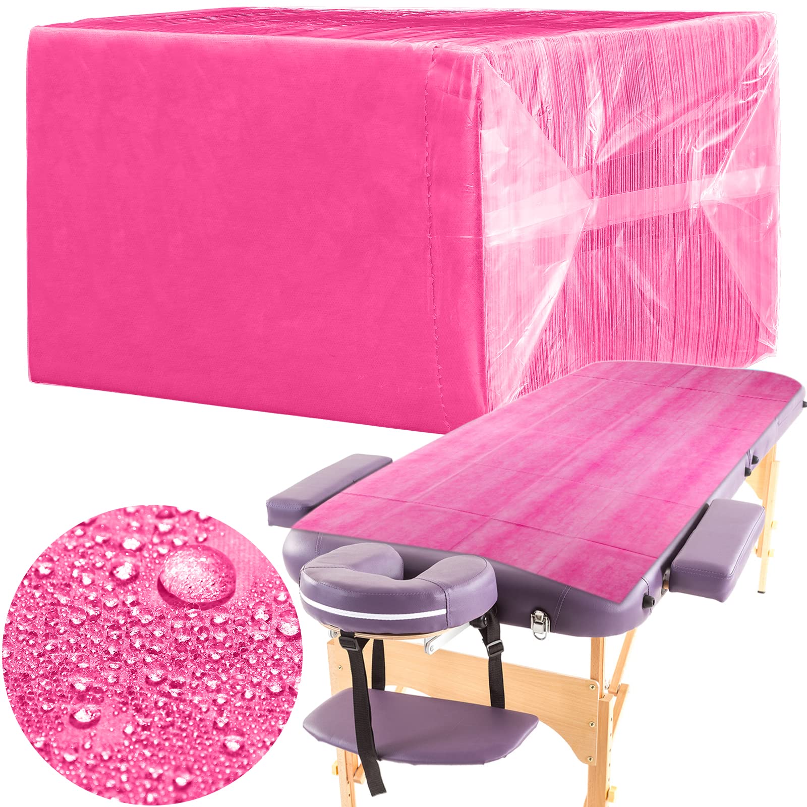 100 Pcs 31.5 x 71 Inch Disposable Bed Sheets Oil