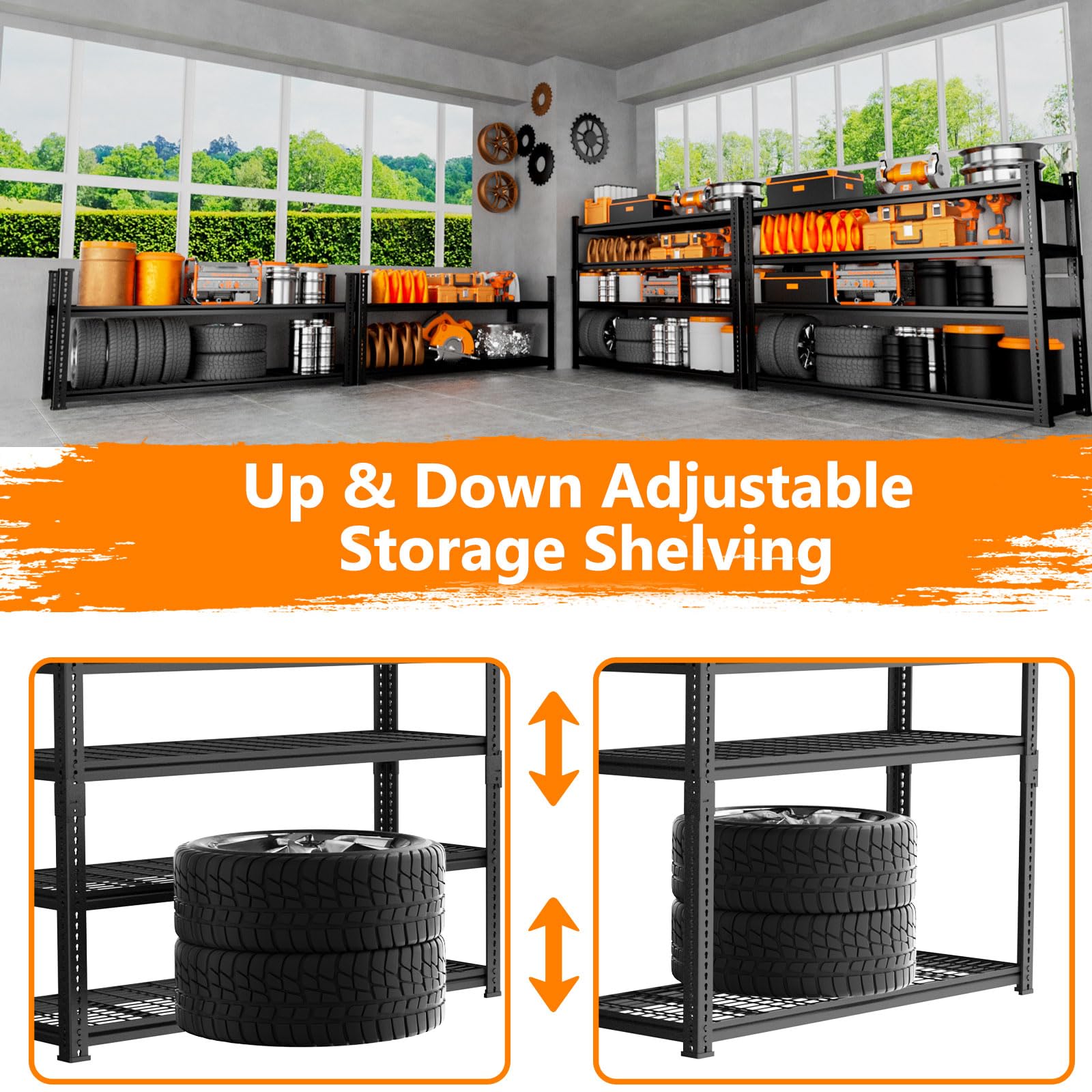 Storage Shelves Heavy Duty 3 PCS (3 Count)