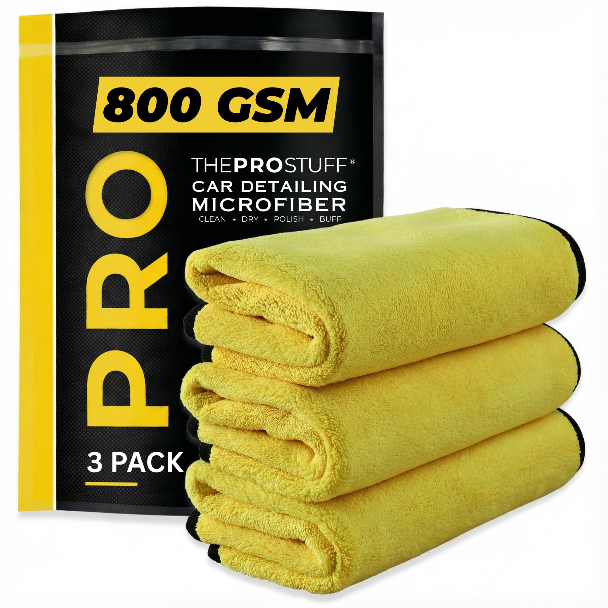Car Detailing Microfiber Towels (3 Count)
