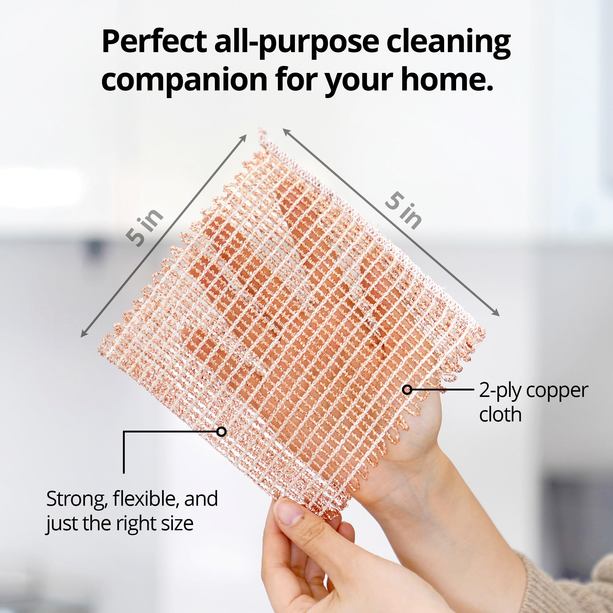 Copper Scrubbing Pads 3 Pack (3 Count)