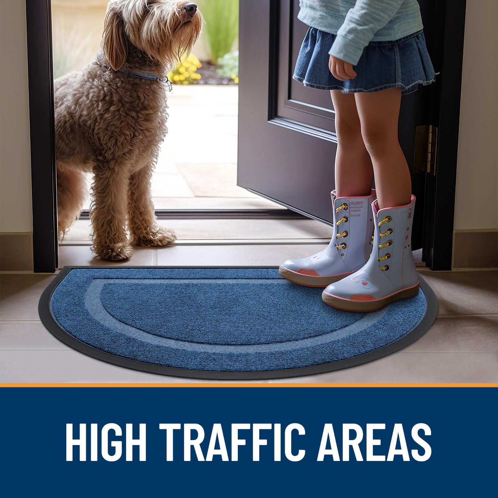 Half Circle Front Door Mat Outside 59x23 All