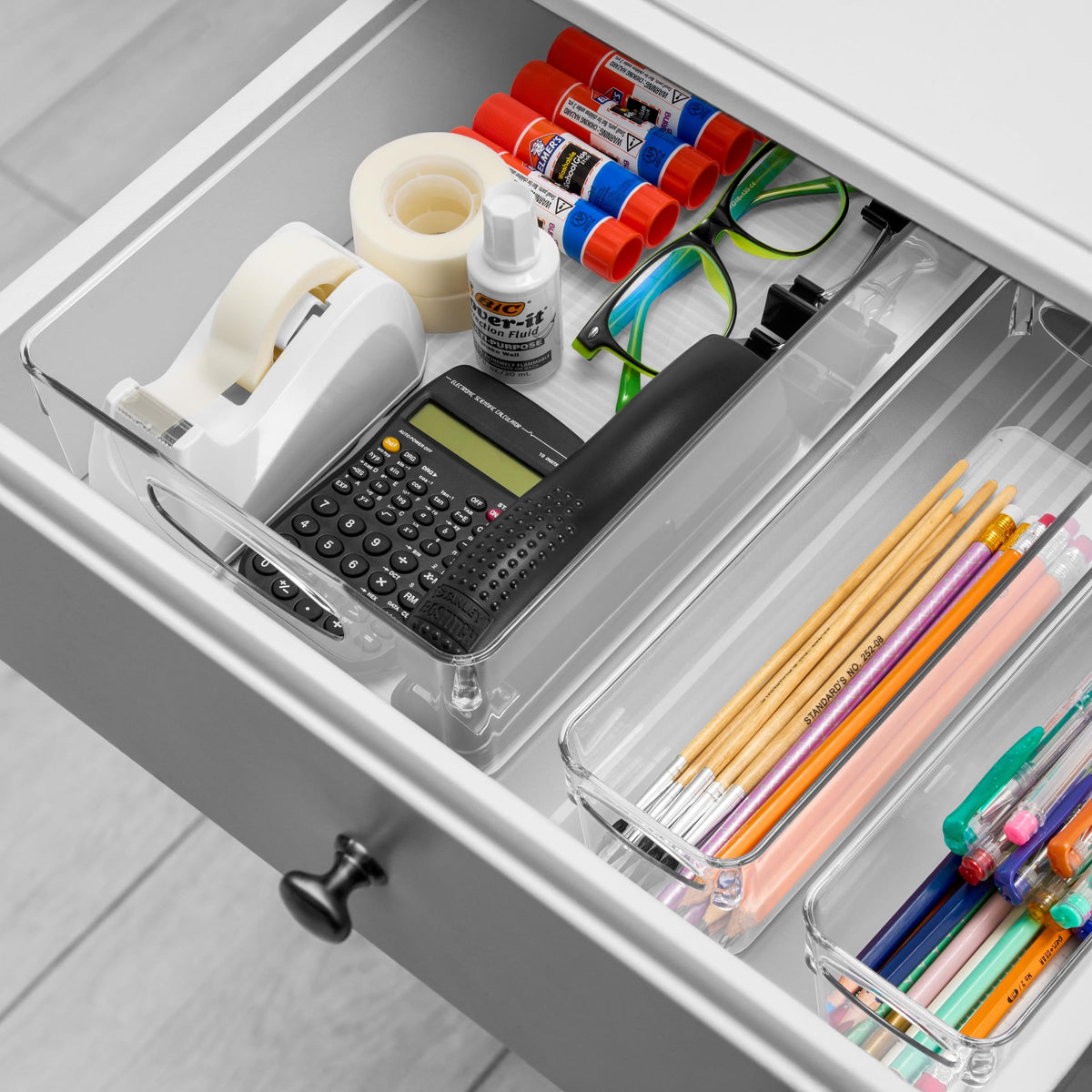 XL Clear Plastic Storage Bins for Shelves (10 Count)