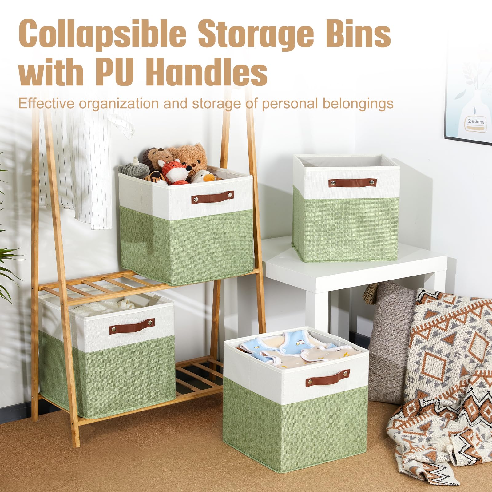 Fabric Storage Cubes (4 Count)