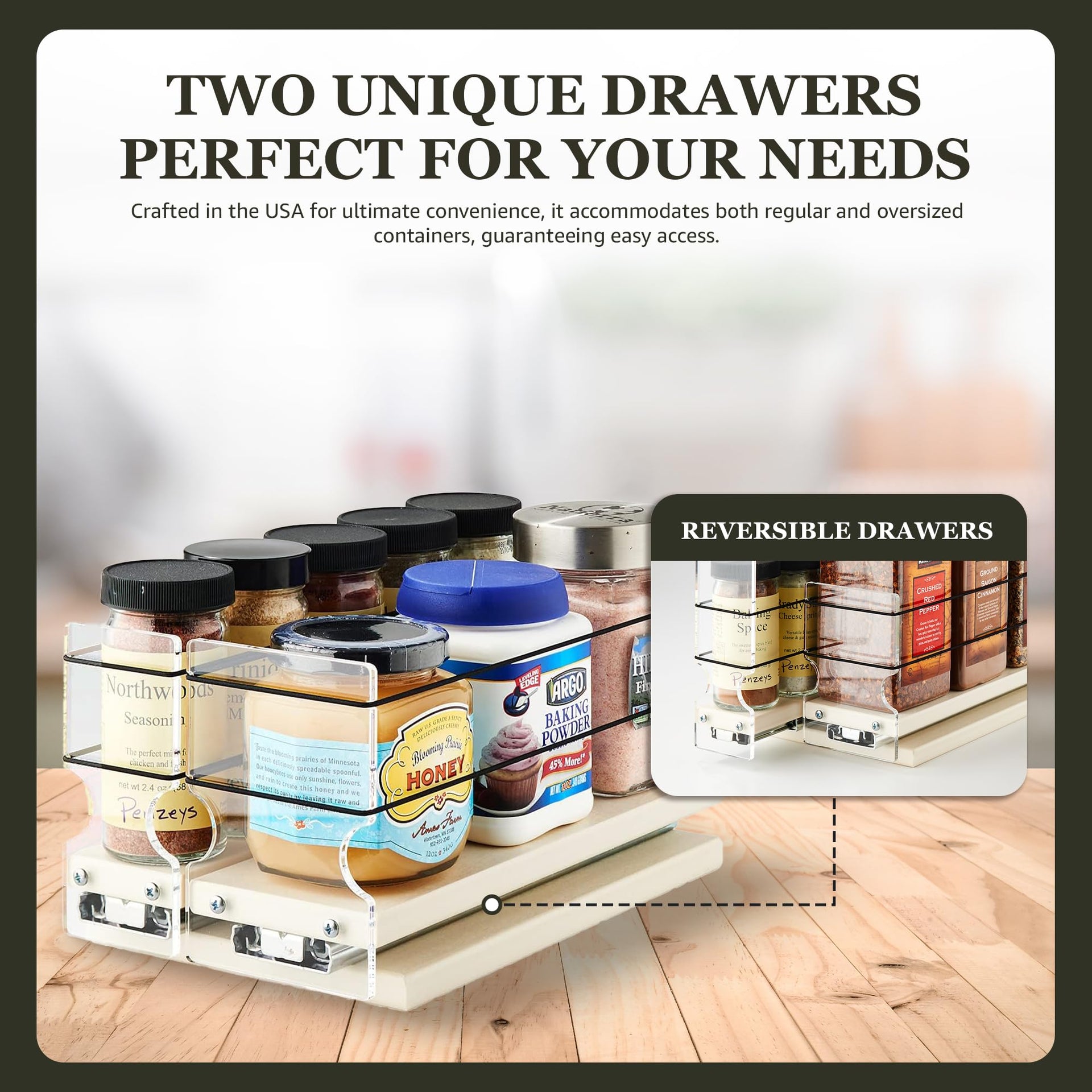 Combo Spice Rack Drawer