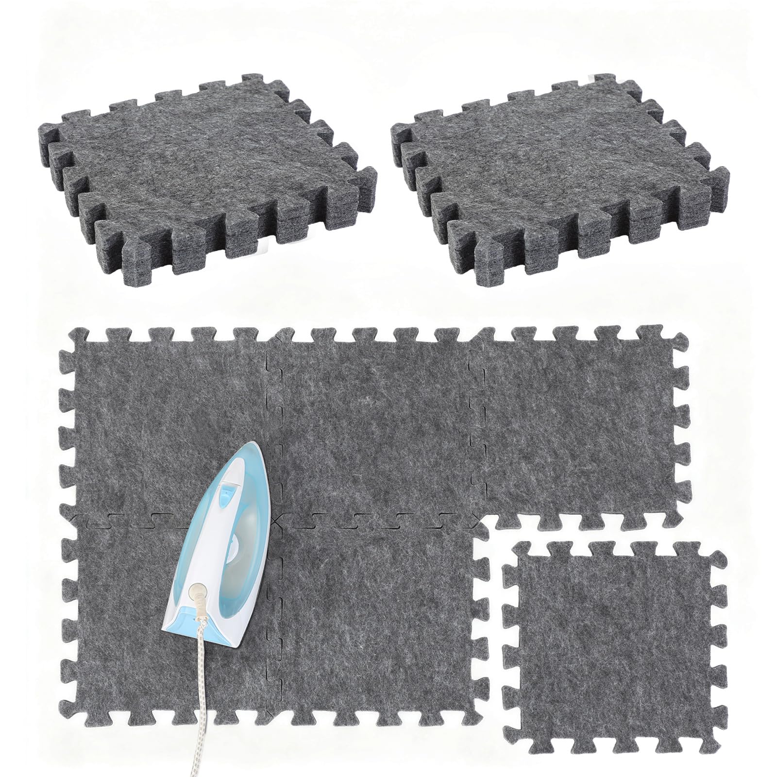 6 Pack Large Wool Pressing Mat Wool Ironing Mat Felted Blending Ironing Pad Sewing Machine Muffling Pad Iron Board for Quilters Quilting Supplies and Notions Accessories