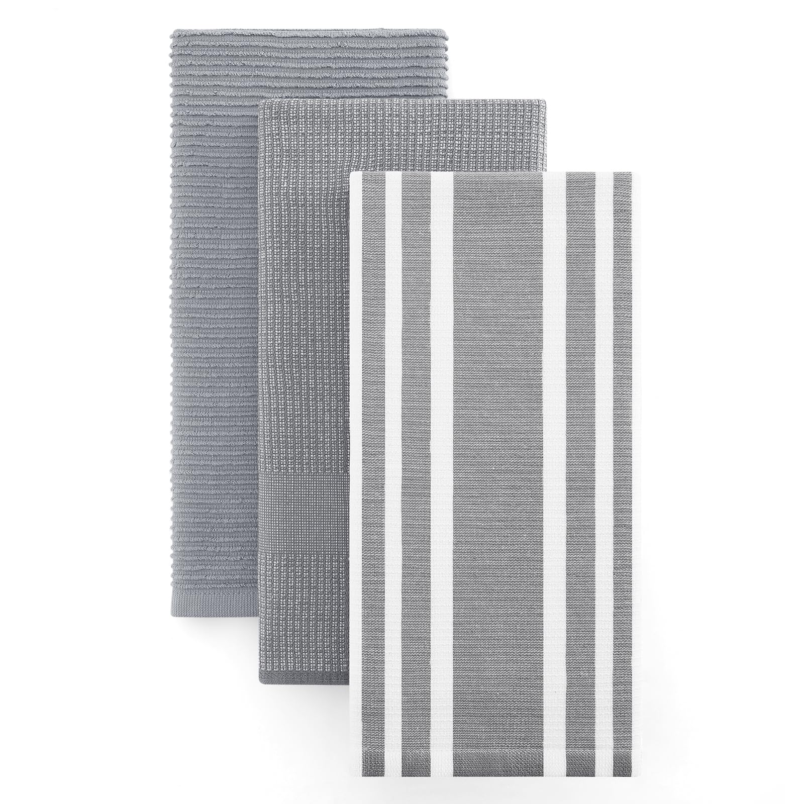 Cotton 380 GSM Premium Kitchen Towels (3 Count)