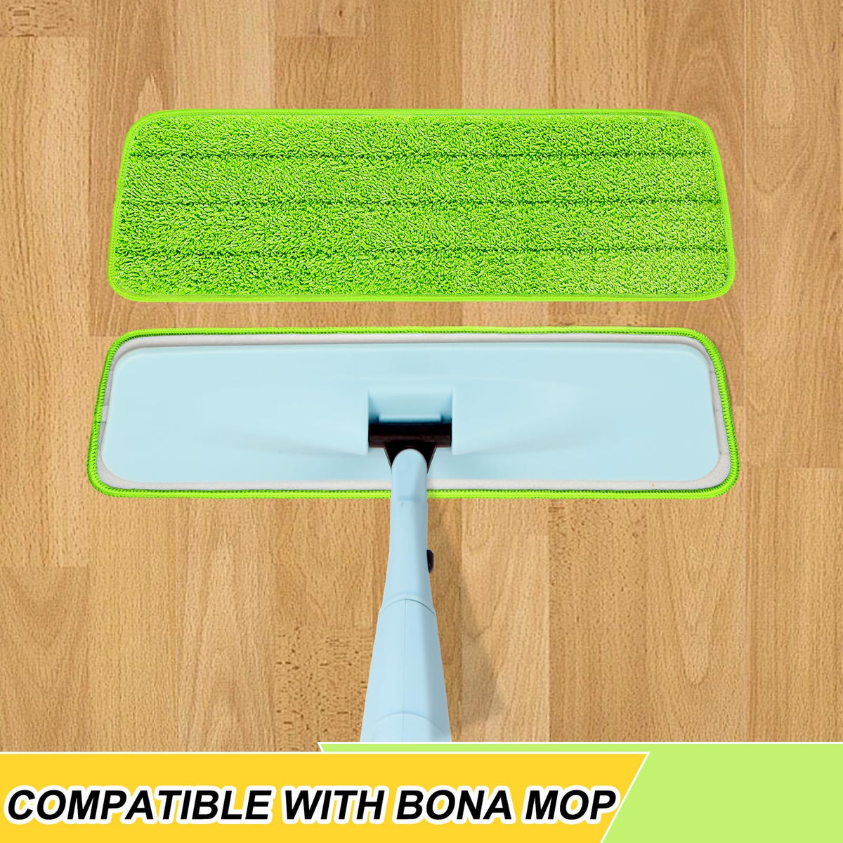 16.5 Inch Reusable Mop Pads Microfiber Spray Mop Replacement Heads for Wet