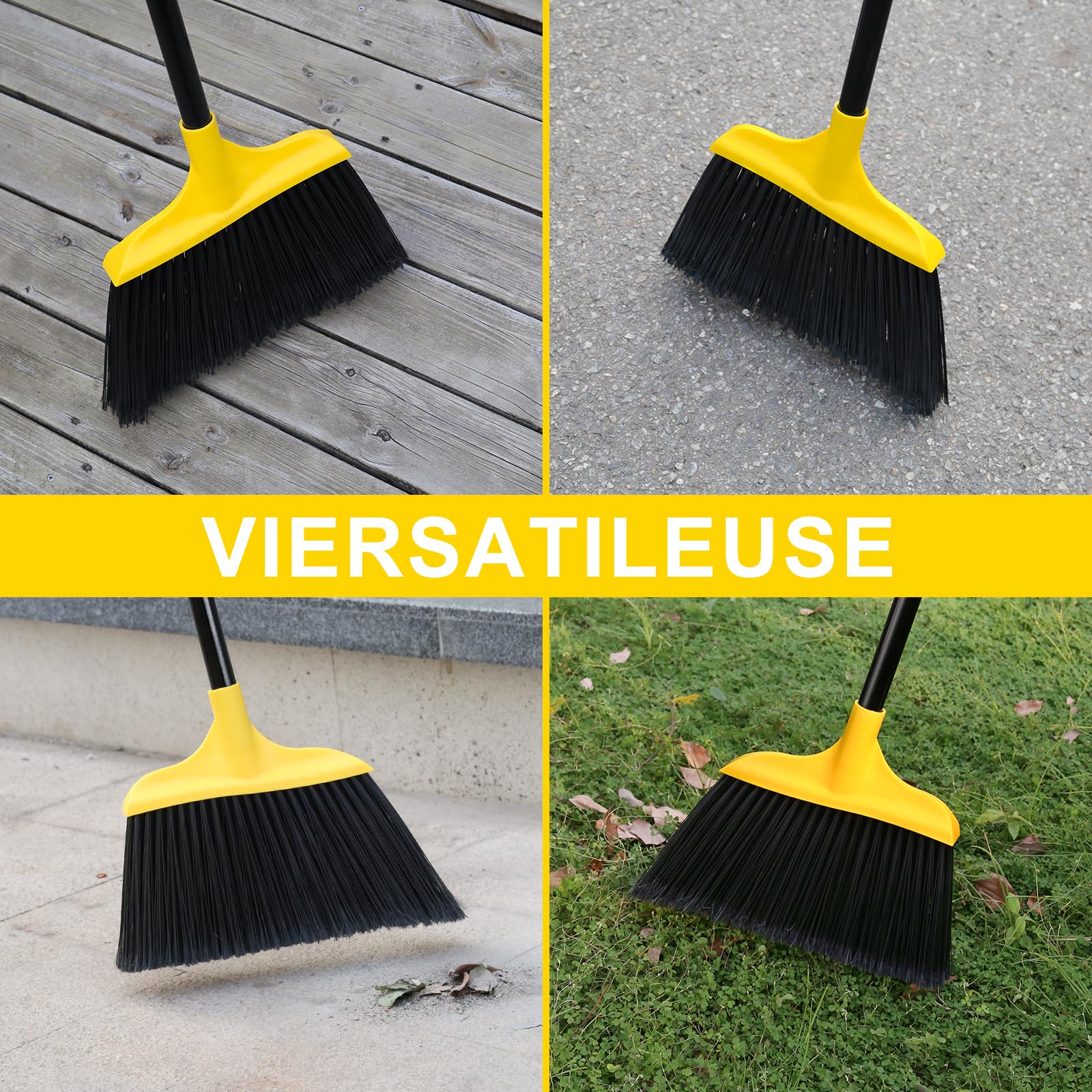 3 Pack Outdoor Broom Heavy (3 Count)