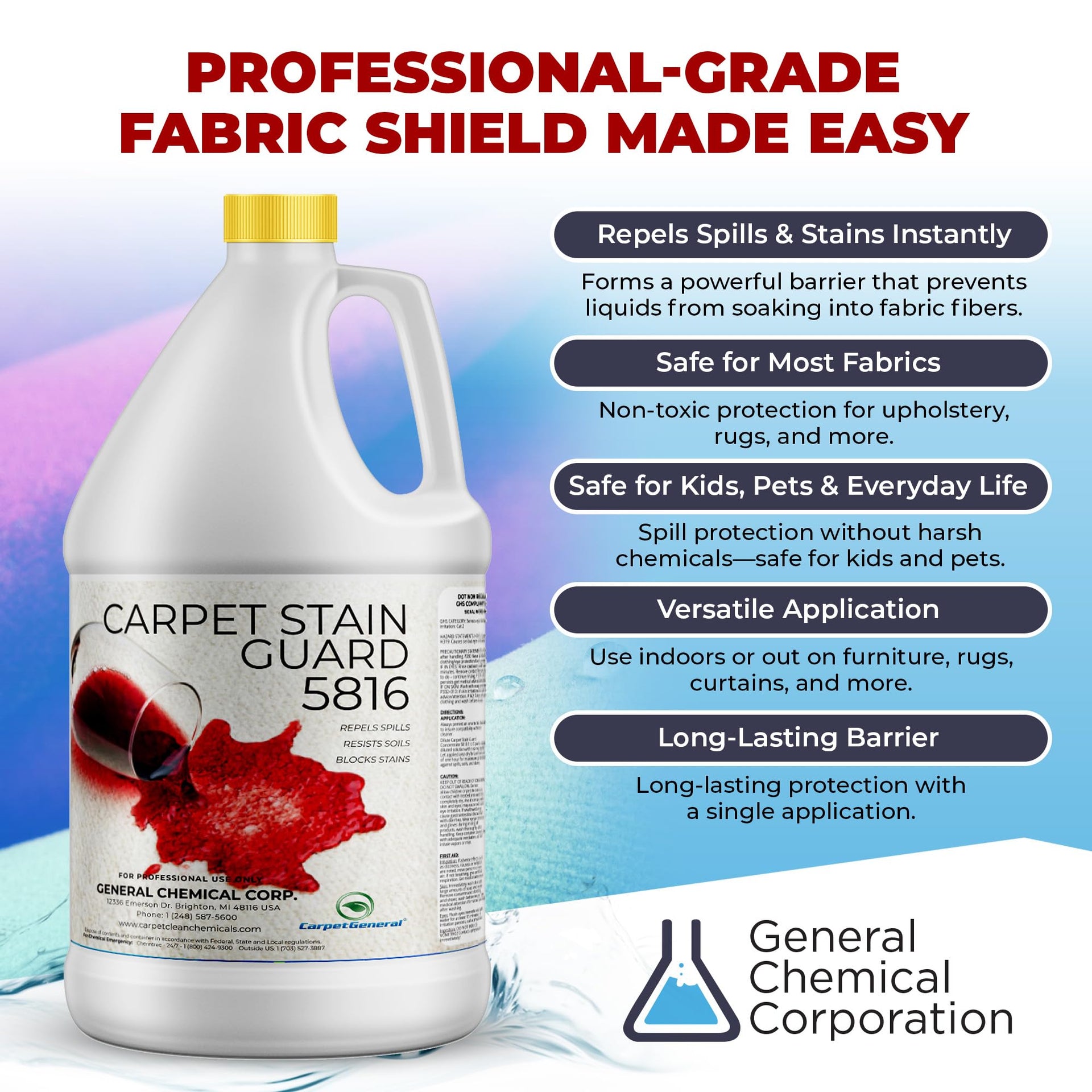 5816 Stain Shield Spray for Carpets and (512 Fl Oz)