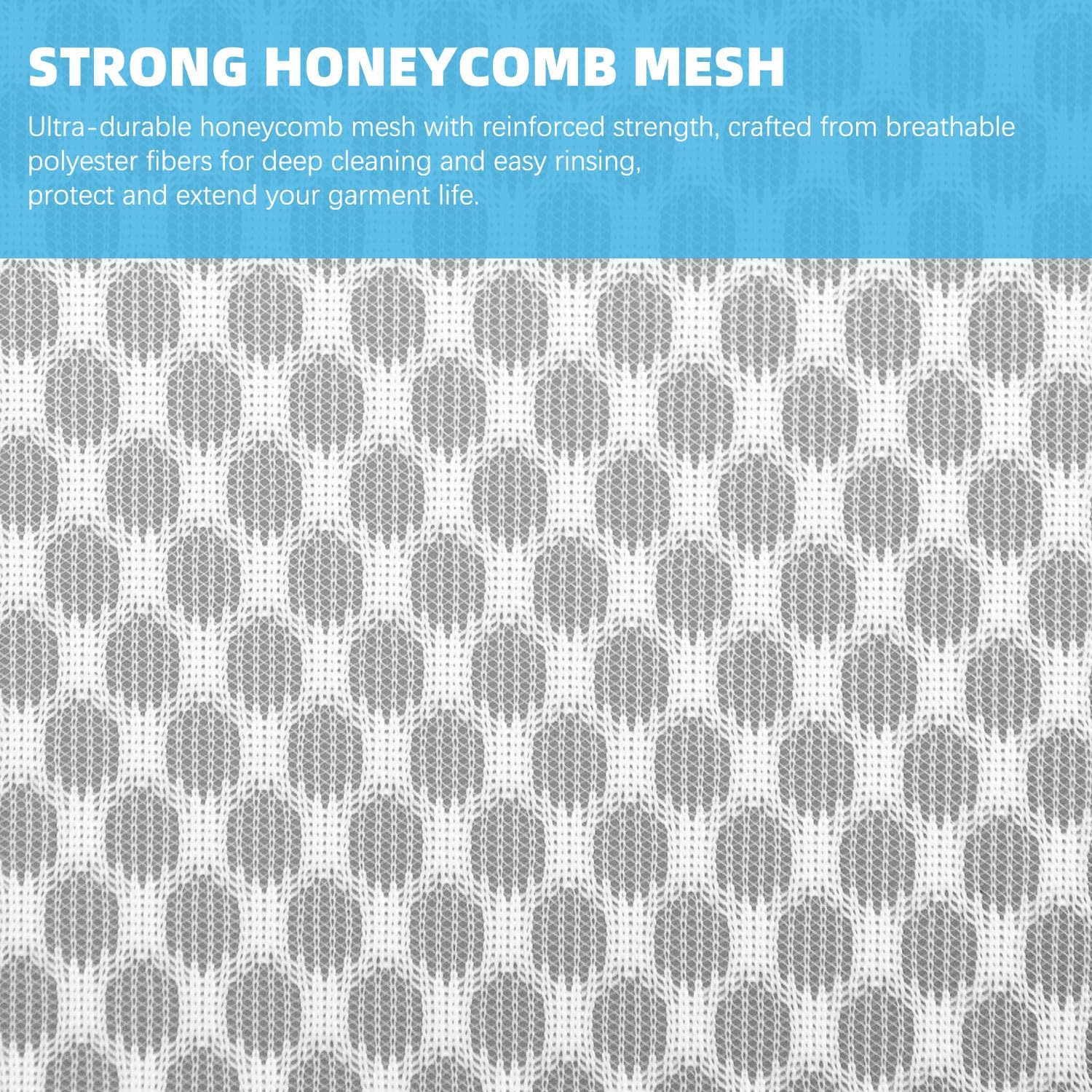 Honeycomb Mesh Laundry Bags for Delicates (6 Count)