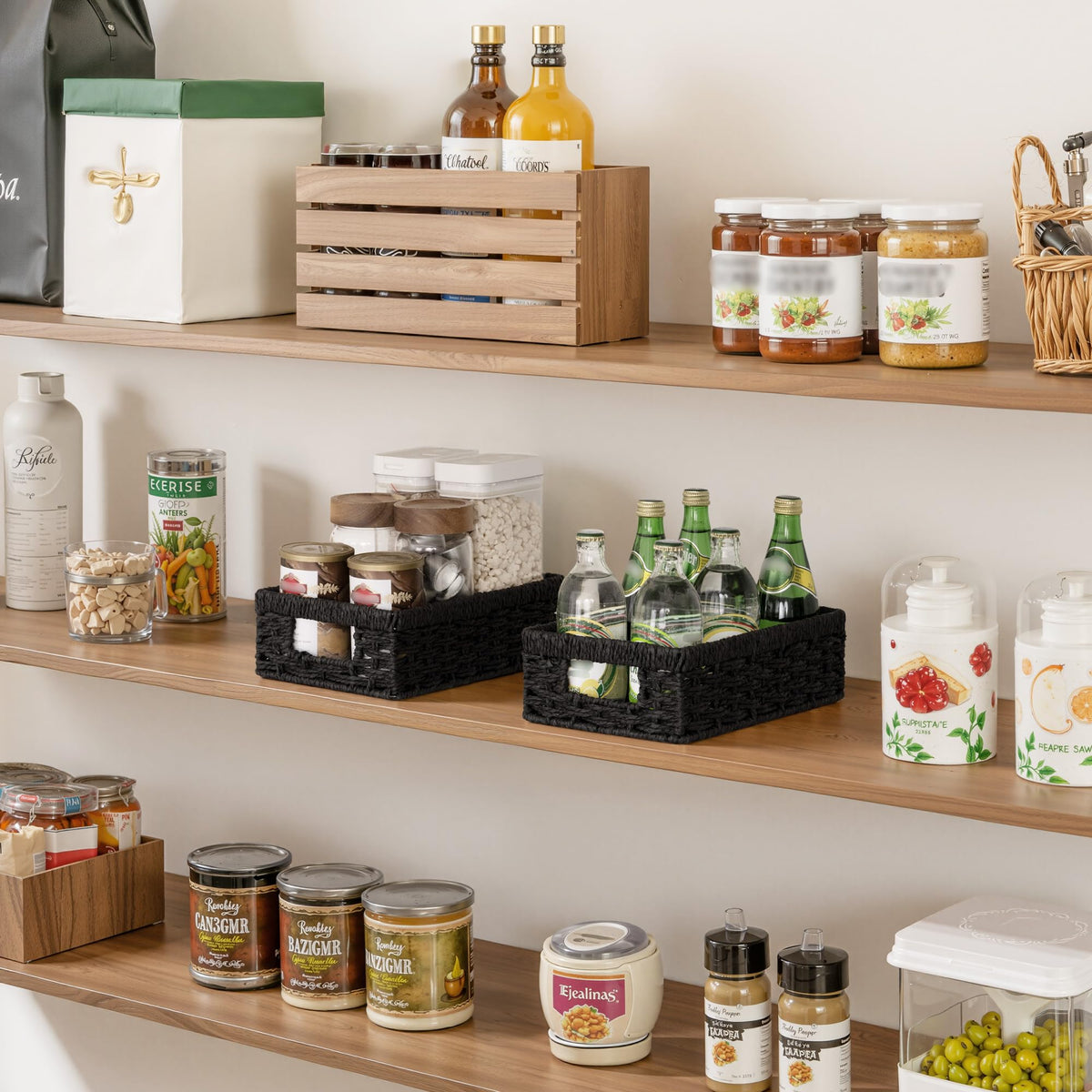 Wicker Baskets for Organizing (2 Count)