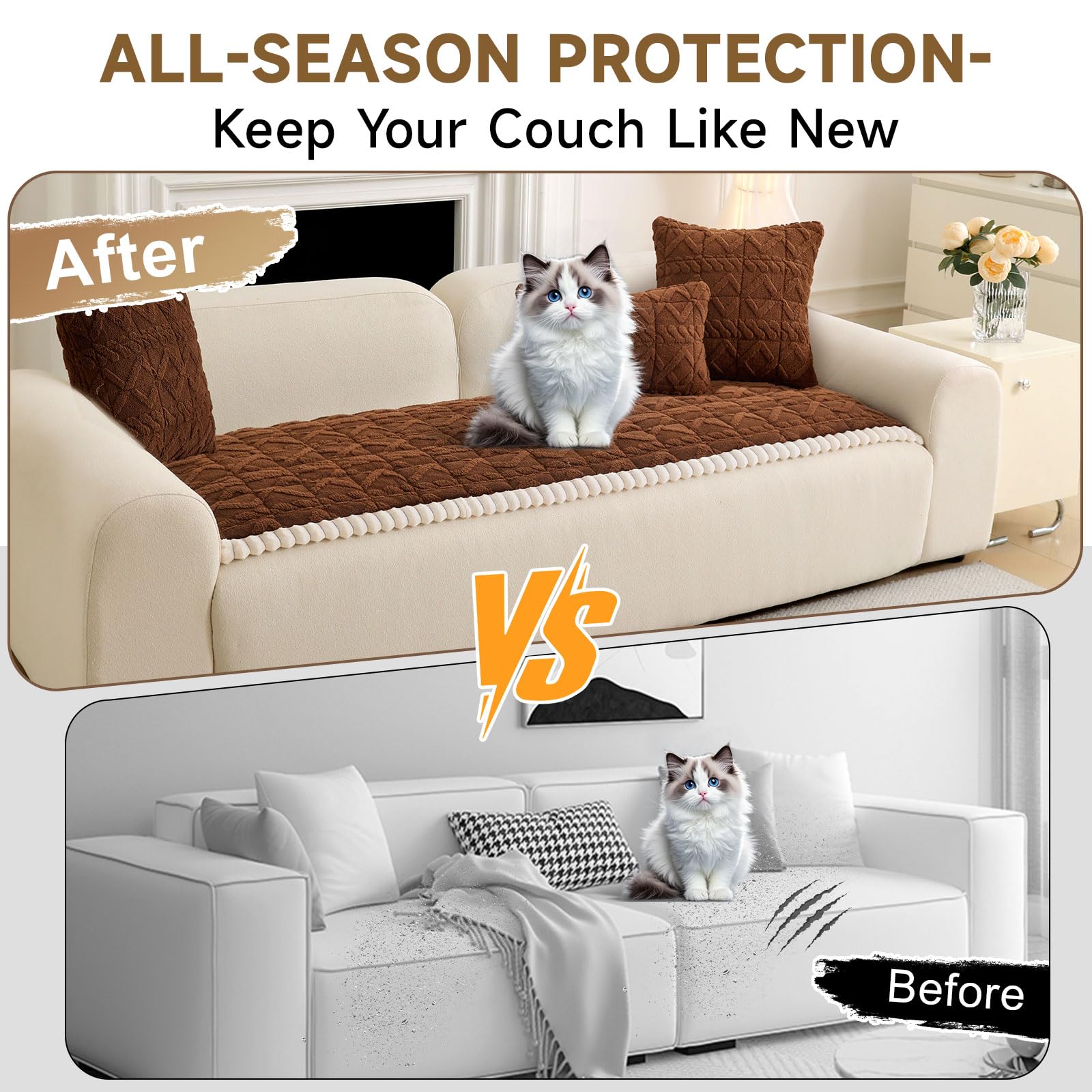 Couch Cover for Dogs Washable Pet Friendly (3 Ounce)