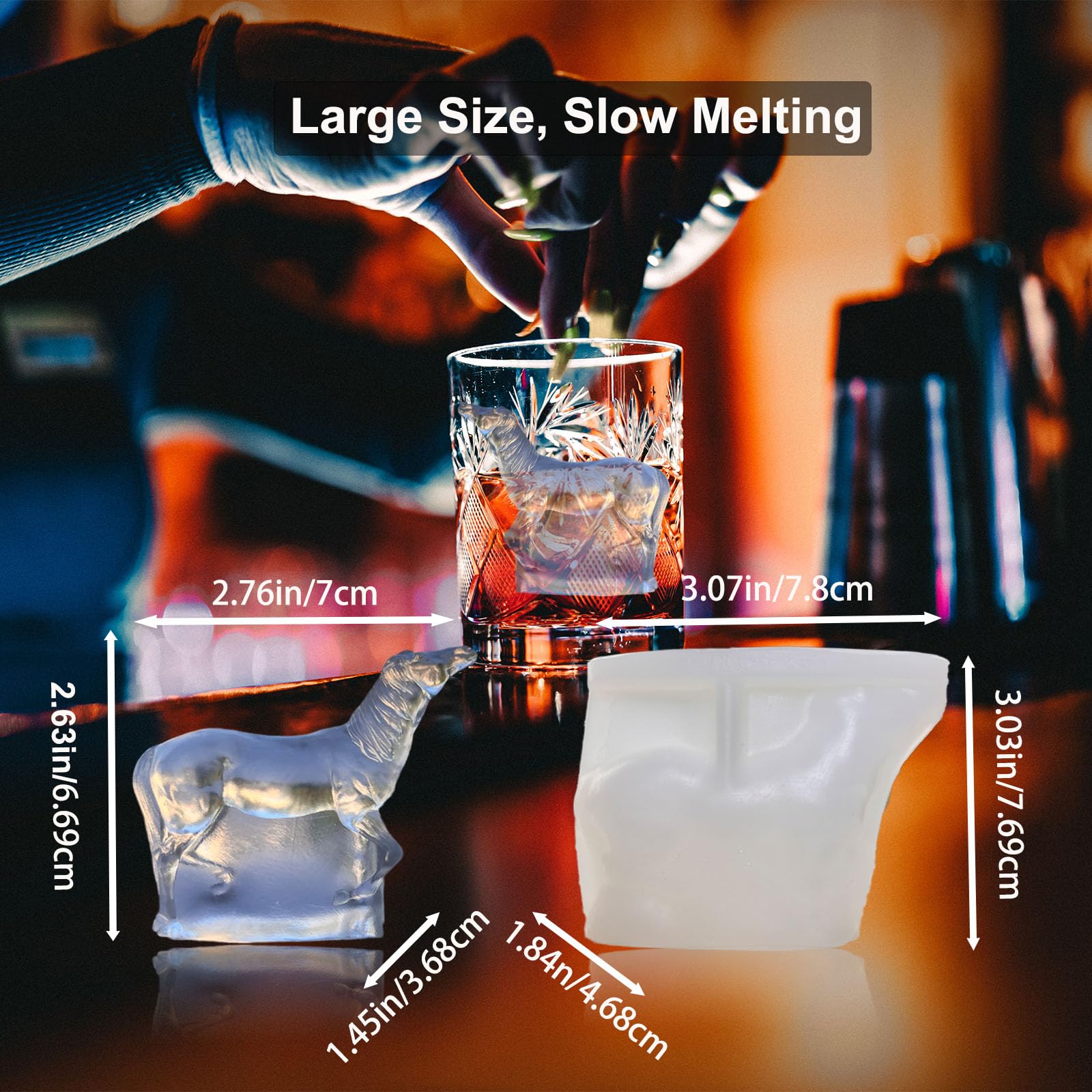 3D Horse Ice Cube Trays (2 Count)