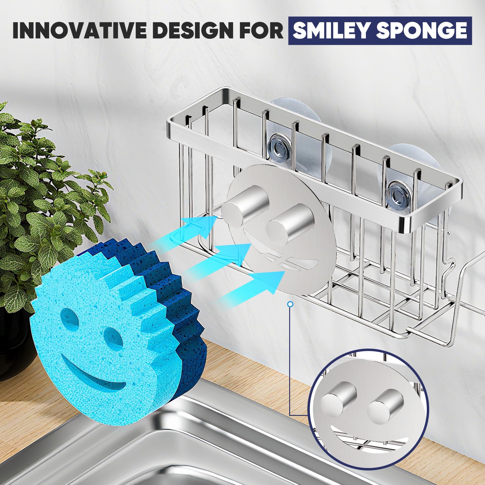 Sponge Holder for Kitchen Sink
