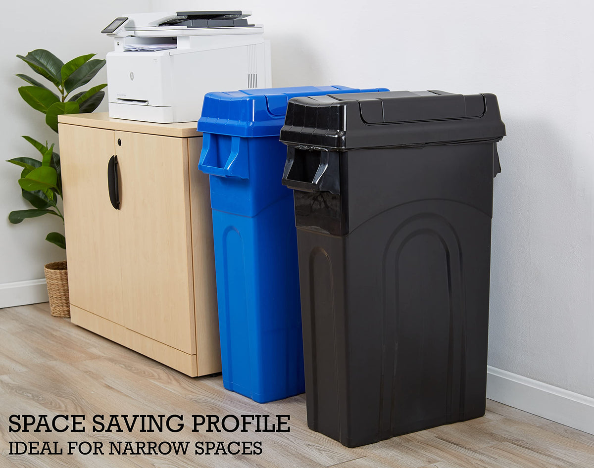 Highboy Waste Container with Swing Lid