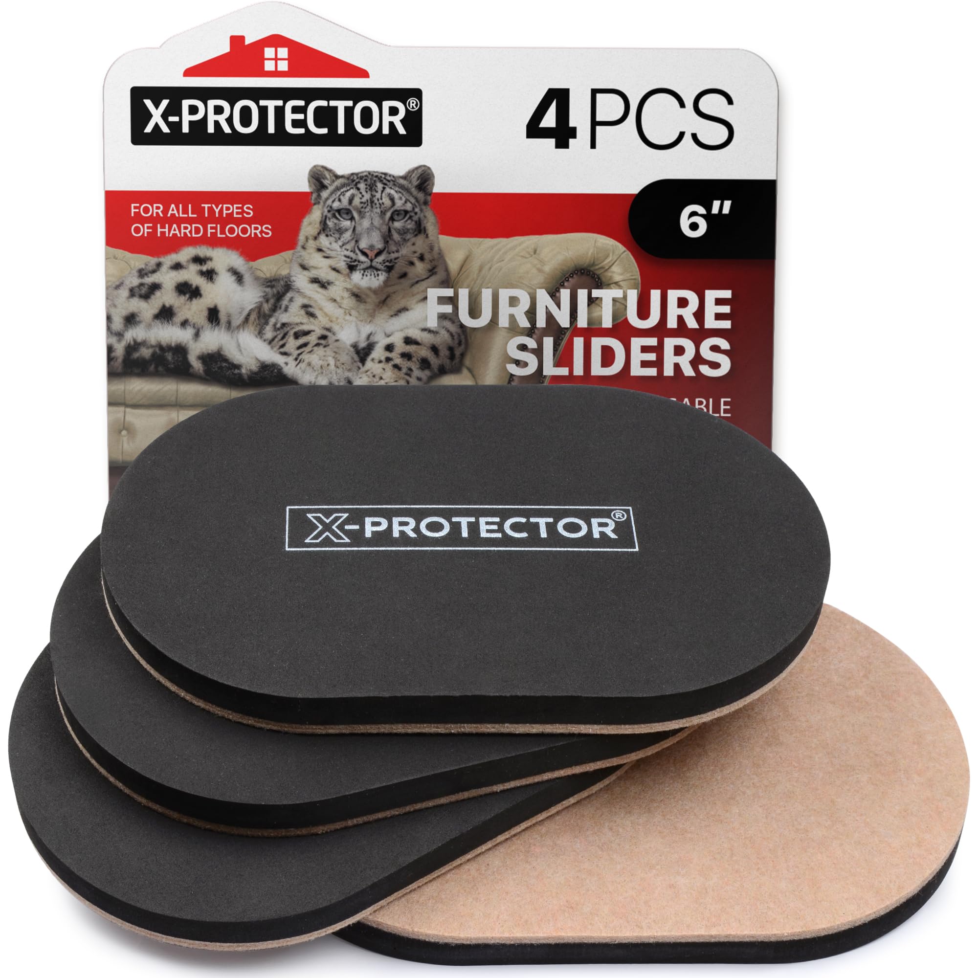 Felt Furniture Sliders Hardwood Floors (4 Count)