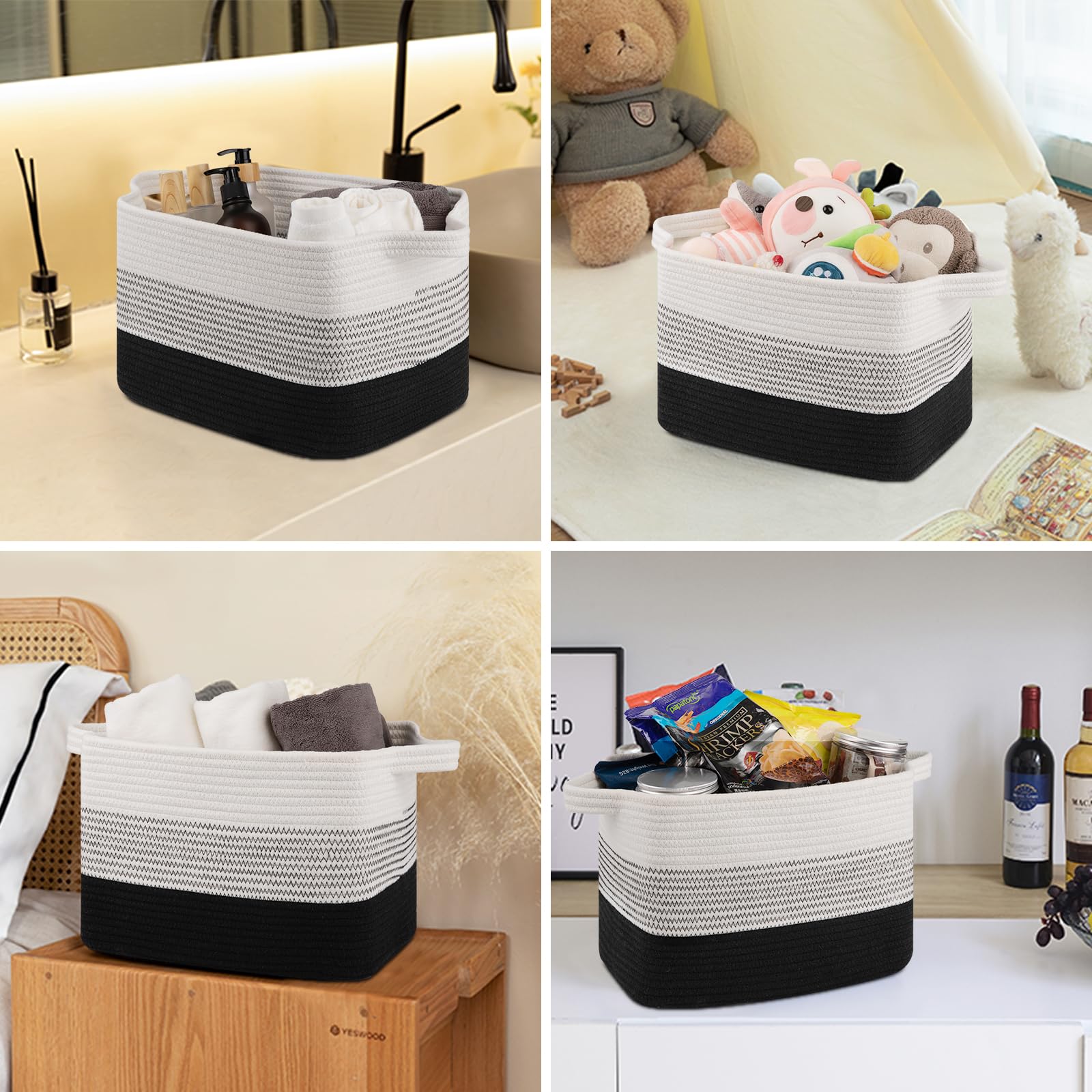 Storage Baskets for Organizing (3 Count)