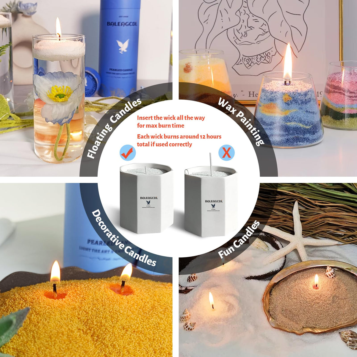 Osmanthus Scented Pumpkin Pearled Candle 18oz Luxury Sand Candle Granulated Wax (18 Ounce)