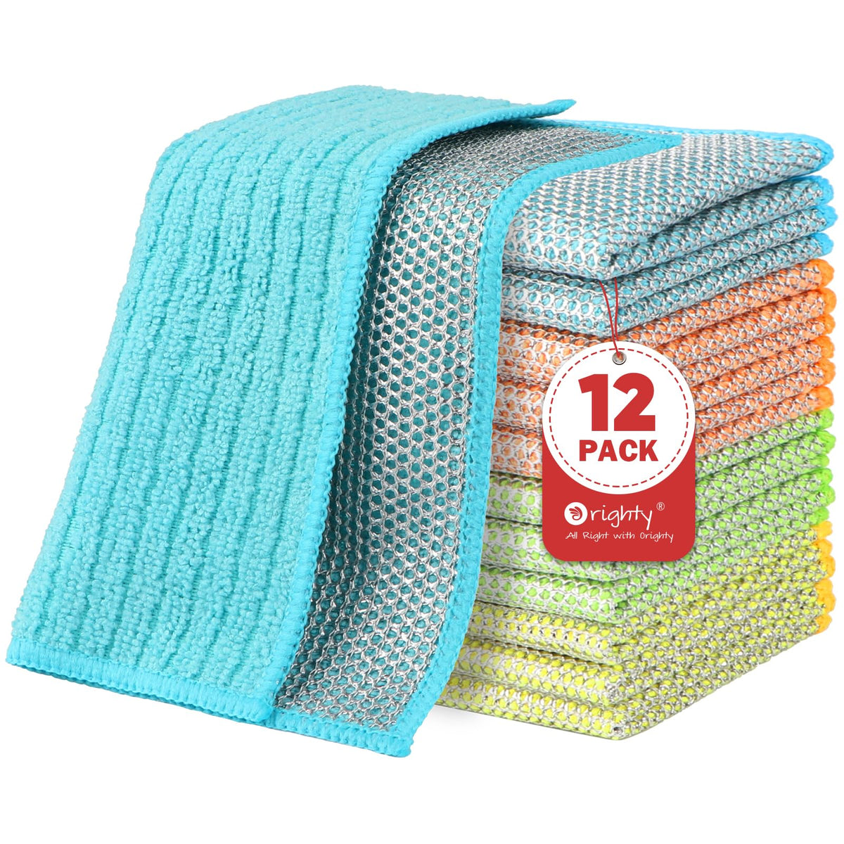 Dish Cloths 12 Pack Double (12 Count) - ModHome Supplies