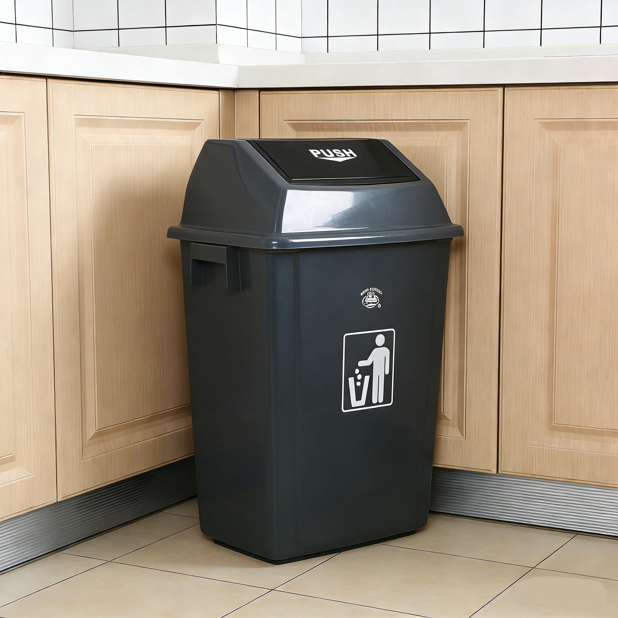 13 Gallon Swing Top Trash Can (4 Count)