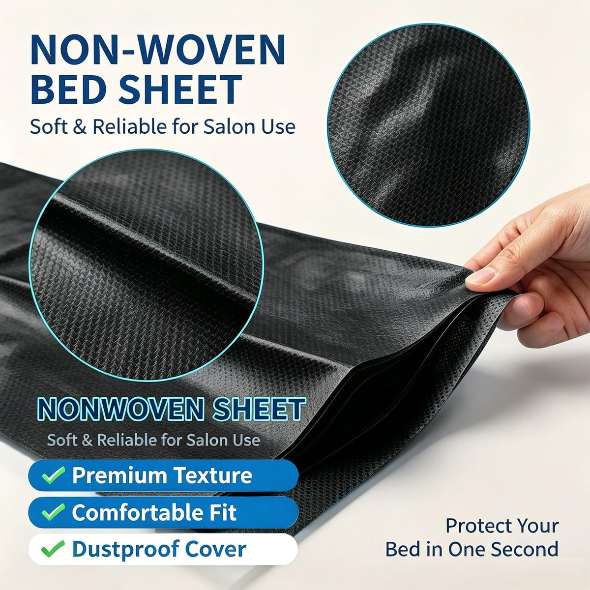 50 PCS Massage Table Sheet Disposable Spa Bed Cover 75"x31" Oil (50 Count)