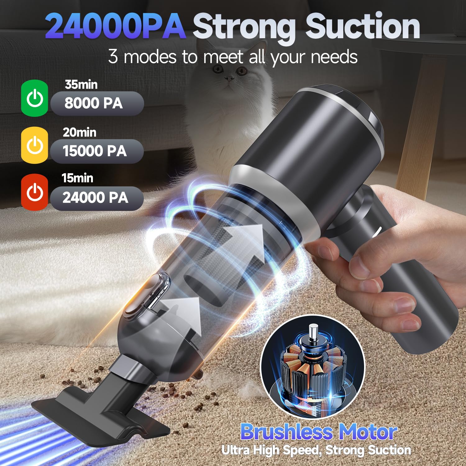 Car Vacuum Portable Cordless