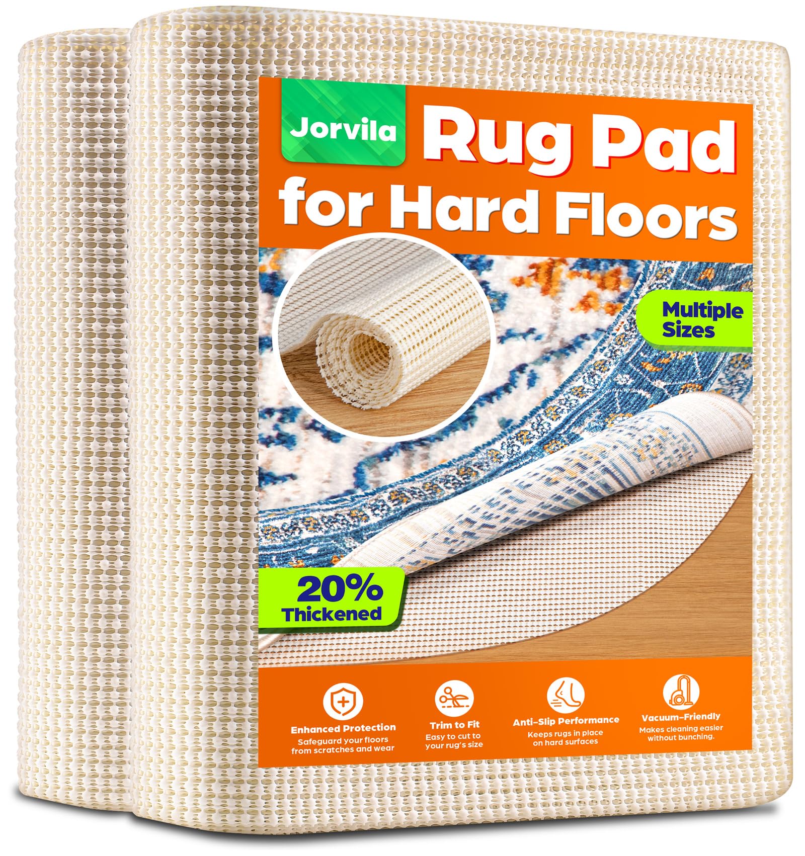 Non Slip Rug Pad Gripper Round 8 Feet