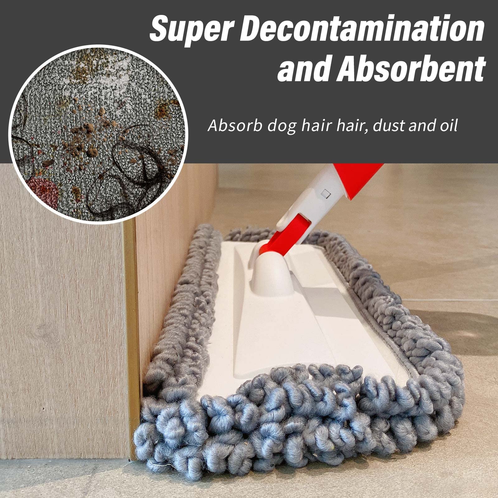 16.5" Microfiber Mop Pads Refills (3 Count)