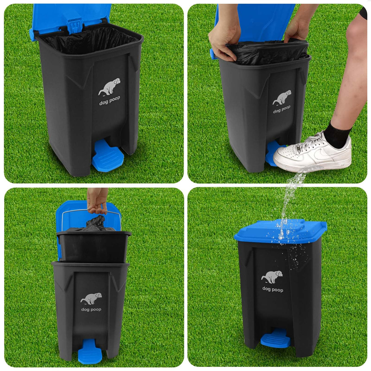 Dog Poop Trash Can Outside (100 Count)