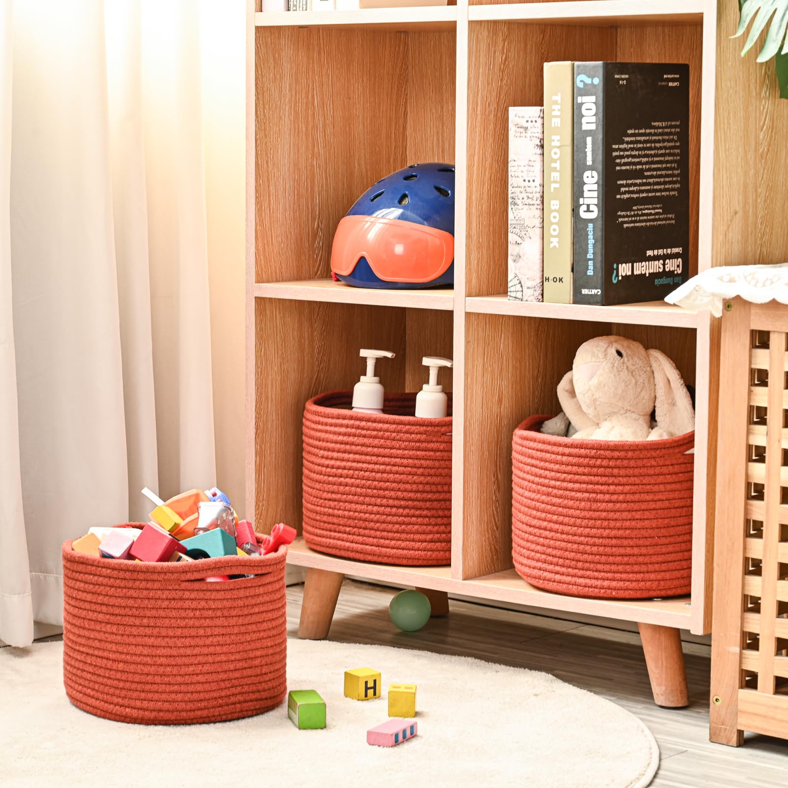 Small Storage Baskets for Organizing (3 Count)