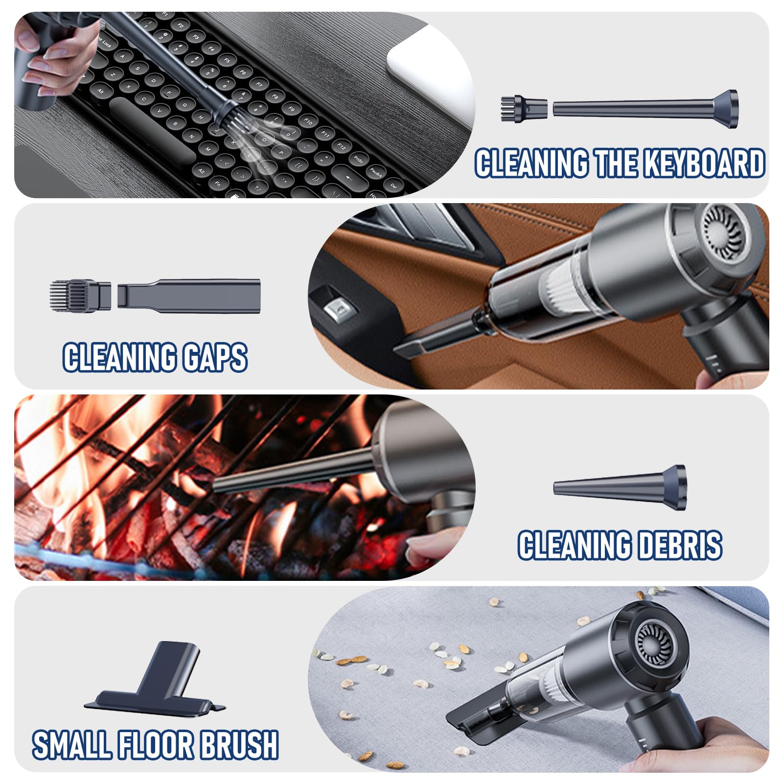 Car Vacuum Cordless Mini Handhled 4