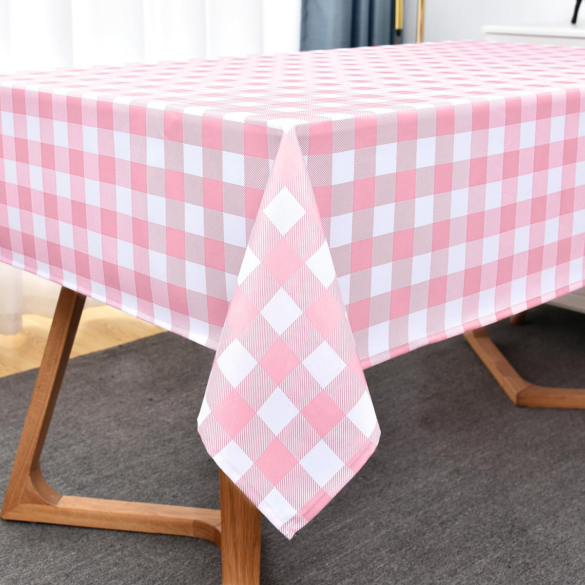 Waterproof Plaid Tablecloth Fabric