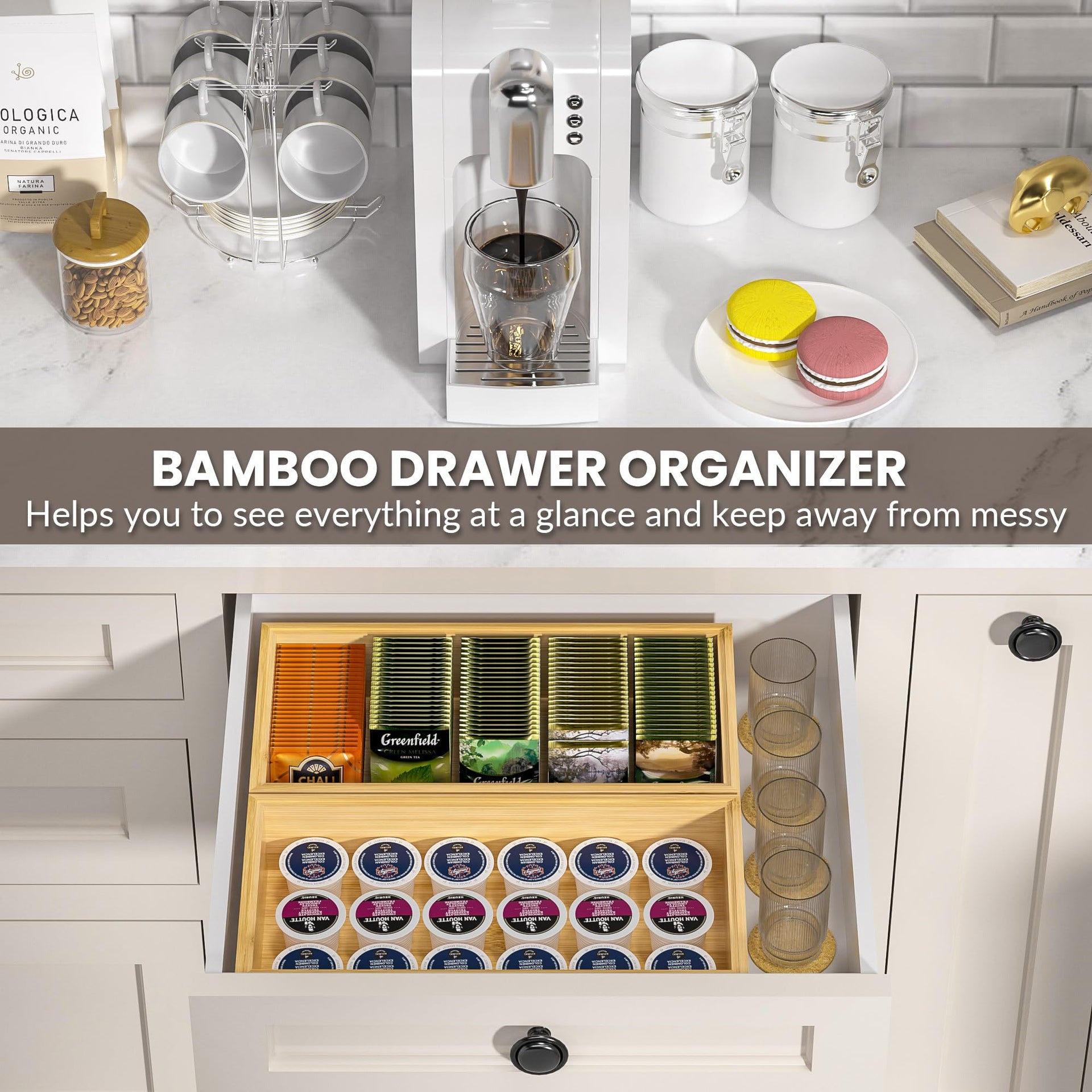 Kitchen Drawer Organizer Bins (2 Count)