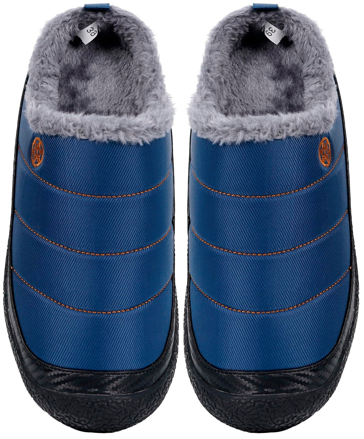 Womens Mens House Slippers Outdoor Winter Shoes Blue