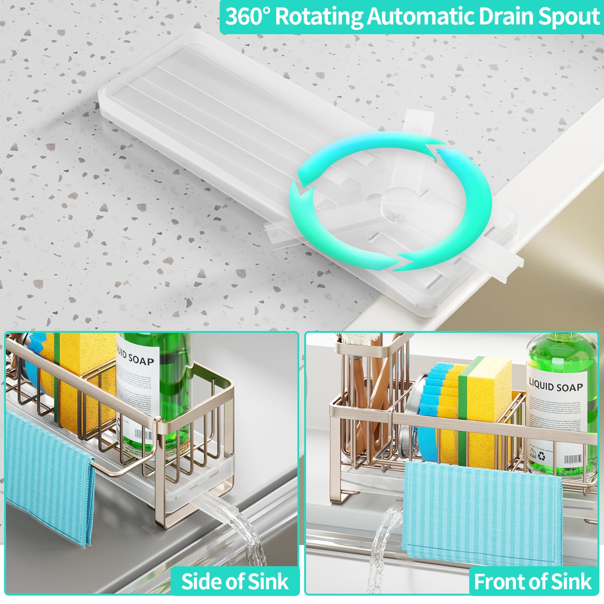 Sponge Holder for Kitchen Sink
