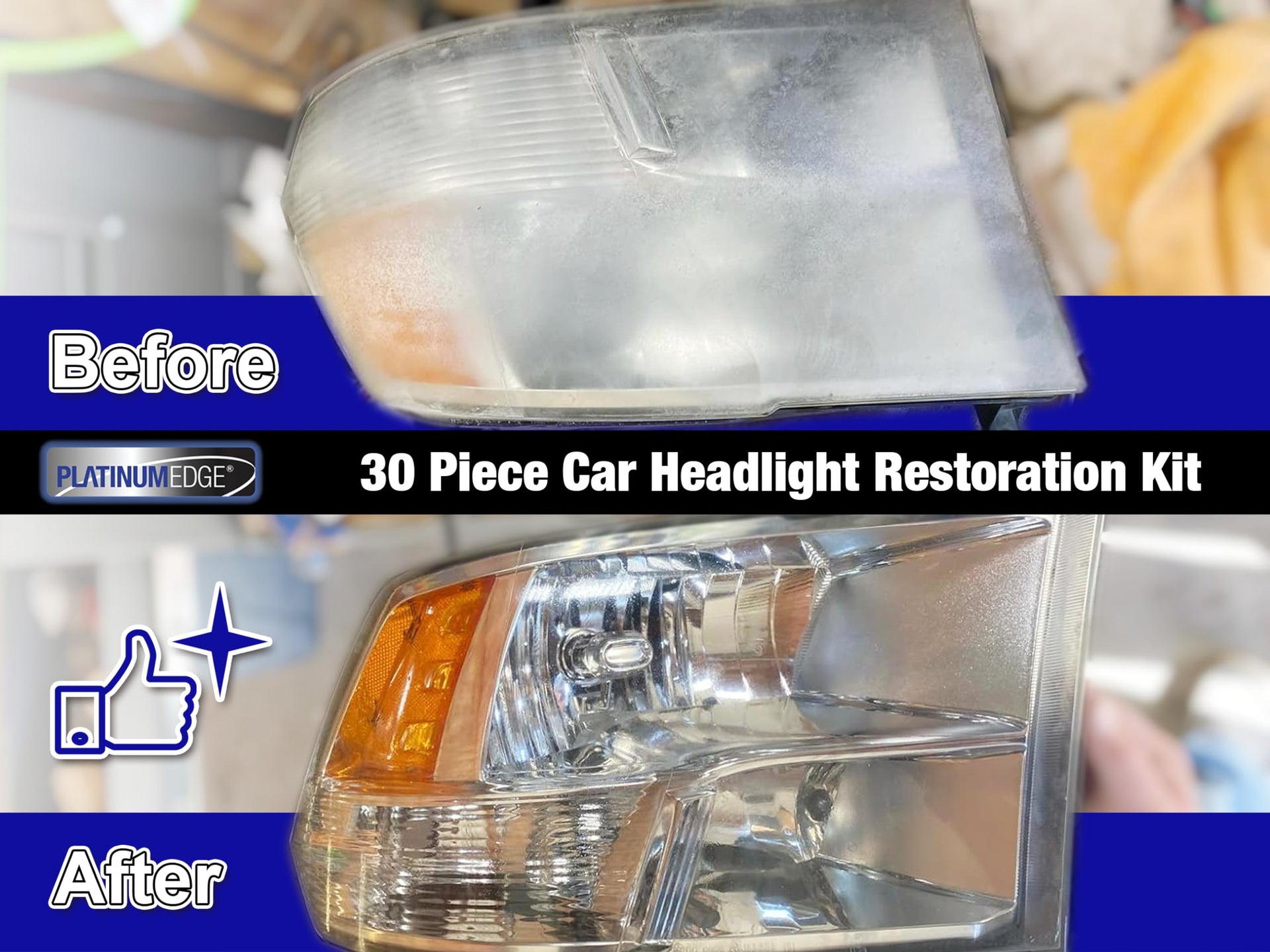 Car Headlight Restoration Kit