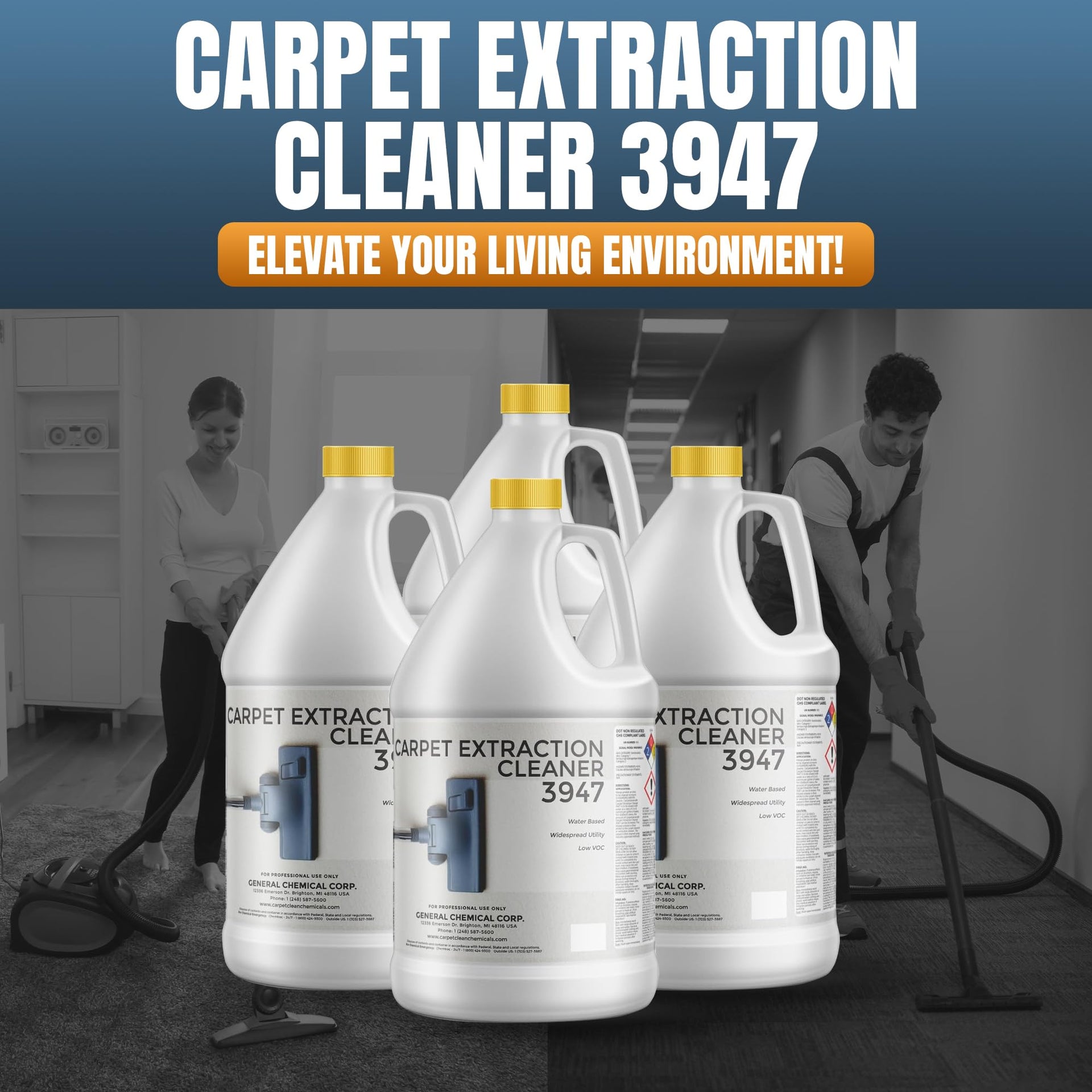 3947 Water Based Professional Carpet (512 Fl Oz)