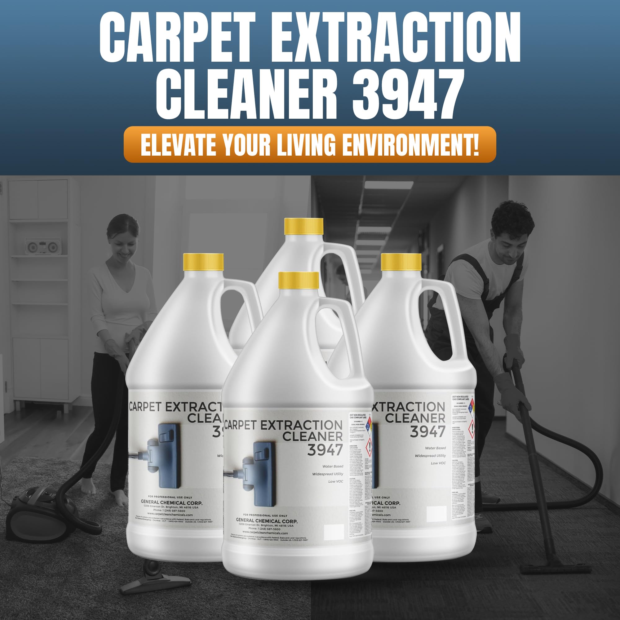 3947 Water Based Professional Carpet (512 Fl Oz)